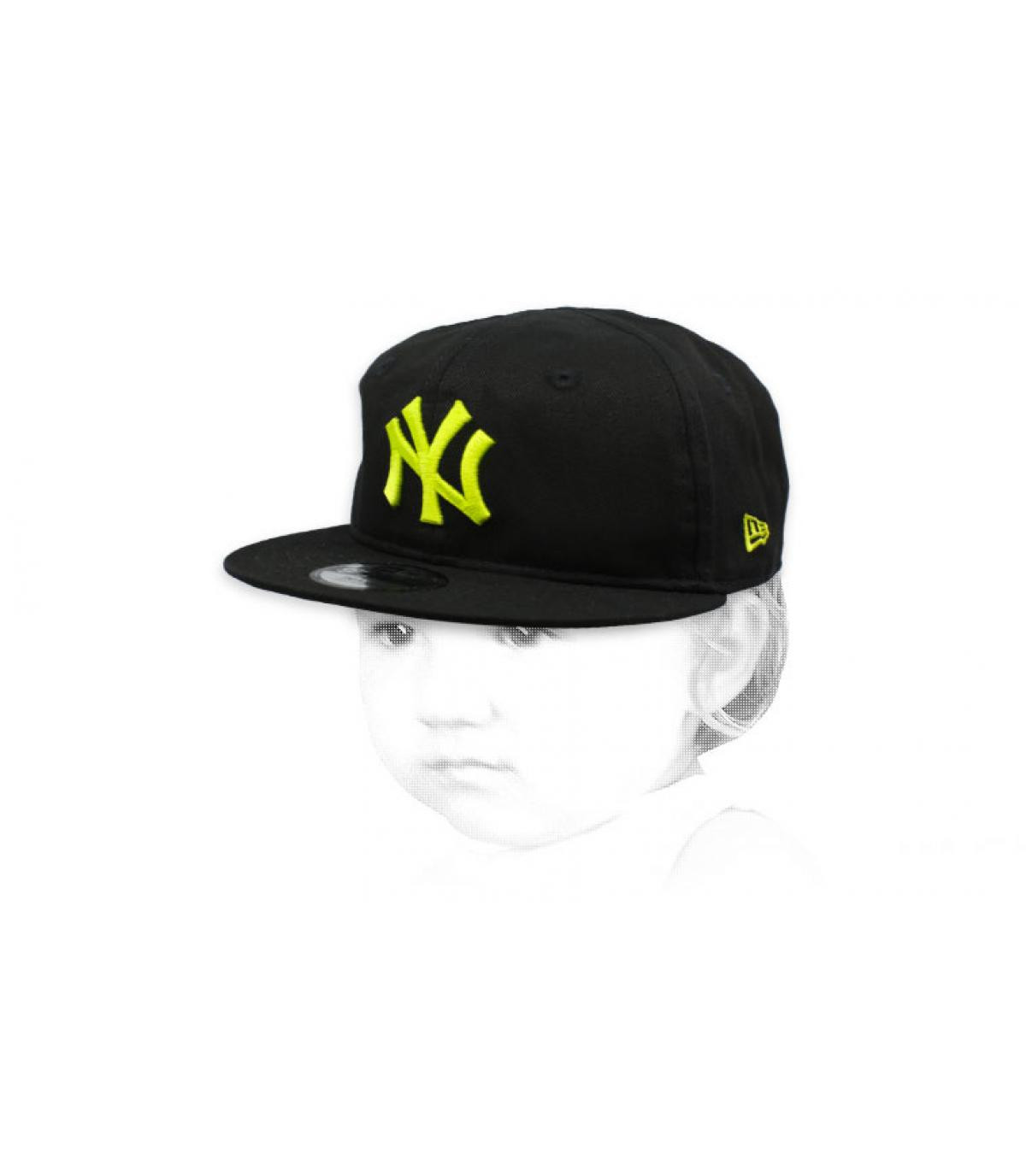 NY baby cap black yellow Baby League Ess NY 9Fifty black cyber